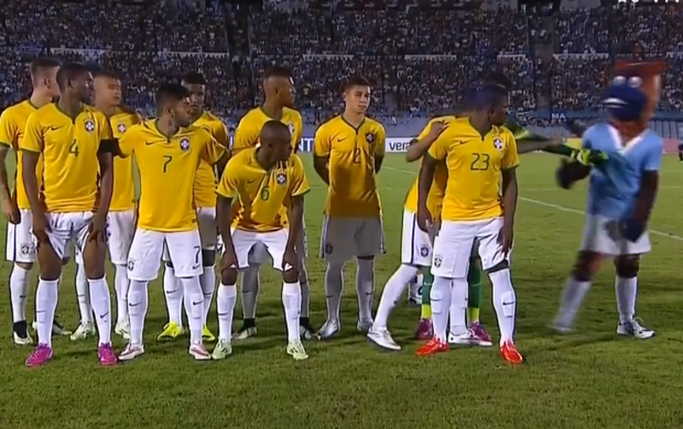 Mascote do Uruguai; Brasil x Uruguai; Sul-Americano Sub-20 (Foto: Reprodução SporTV)