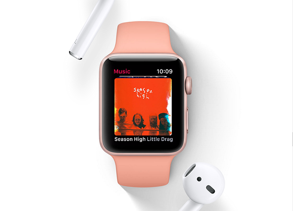 watchOS 4 trará novo aplicativo Music pensado para uso com AirPods e com suporte a playlists (Foto: Reprodução/Apple)