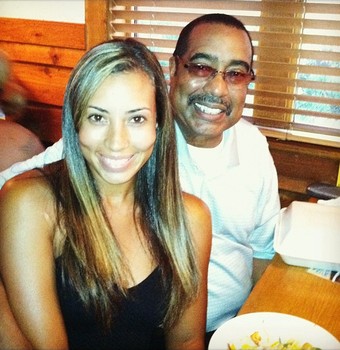 Earl com sua filha golfista profissional Cheyenne Woods (Foto: Reprodução Instagram)