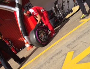 Pirelli ultramacios Ferrari F1 Barcelona (Foto: Reprodução/ Twitter)