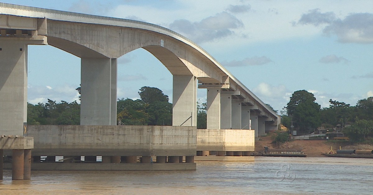 G1 Ponte sobre o Rio Madeira, em Porto Velho, recebe reforço na base notícias em Rondônia