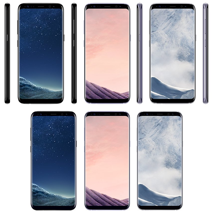 Observe como a tela cobre uma área grande do painel dianteiro do S8: isso permite uma tela maior sem que o celular precise ser grandão (Foto: Reprodução/EvLeaks)