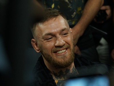 Conor McGregor; treino aberto; May-Mac;  (Foto: Evelyn Rodrigues)