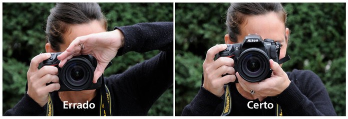 Segurar a câmera de forma correta é o primeiro passo para fazer boas fotos (Foto:Divulgação/Nikon)