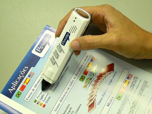 Nova caneta falante vai identificar valor do dinheiro para deficientes visuais (Foto: Divulgação / Pentop)