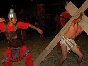 Encenação da Paixão de Cristo em Monte Santo, na Bahia (Foto: Ivan Santana/Prefeitura de Monte Santo)