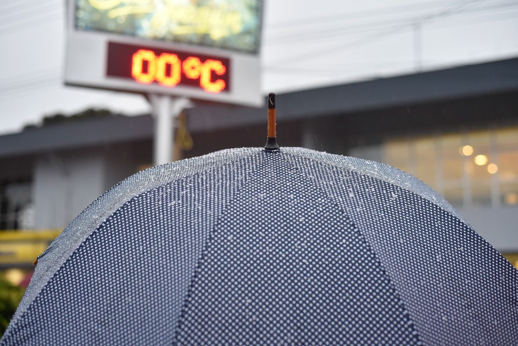 São Joaquim, na Serra de SC, registrou baixas temperaturas nesta segunda  (Foto: FOM CONRADI/MAFALDA PRESS/ESTADÃO CONTEÚDO)