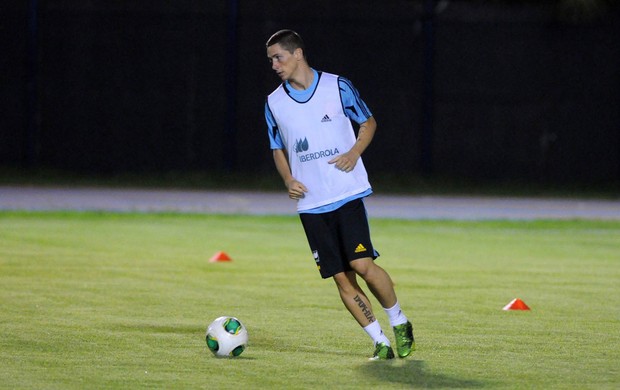 Fernando Torres treino espanha (Foto: André Durão)