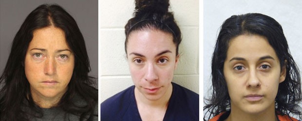 Nicole Dufault, Erica Ann Ginnetti e Kathryn Ronk foram acusadas de terem relações sexuais com seus alunos nos EUA (Foto: Reuteres) Nicole Dufault, Erica Ann Ginnetti e Kathryn Ronk foram acusadas de terem relações sexuais com seus alunos nos EUA (Foto: Reuteres)