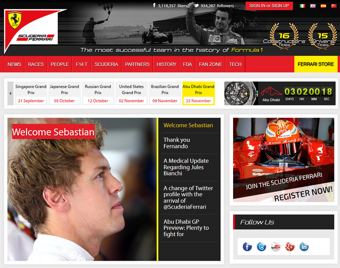 Ferrari anuncia Sebastian Vettel para 2015 (Foto: Reprodução)