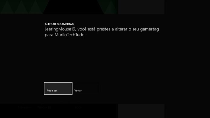 Confirme o nome (Foto: Reprodução/Murilo Molina)