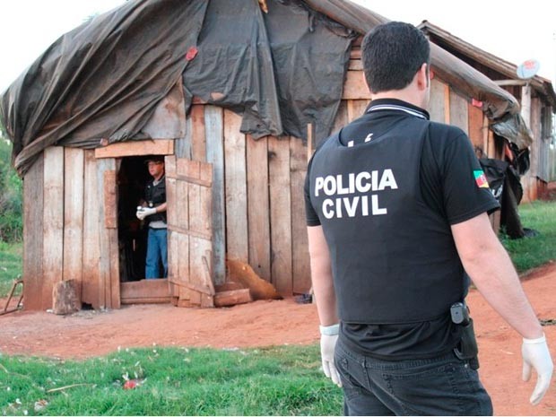 Operação realizada em aldeia indígena em Estrela (Foto: Divulgação/Polícia Civil)