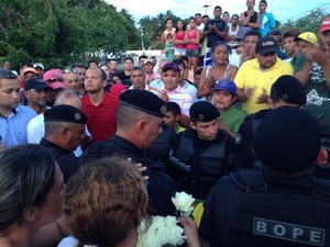 Soldado Frederico foi sepultado na cidade de Tibau, na região Oeste do RN (Foto: Divulgação/Polícia Militar do RN)