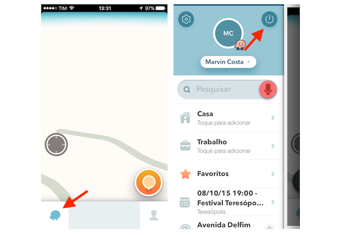 Desativando o Waze no iPhone (Foto: Reprodução/Marvin Costa)