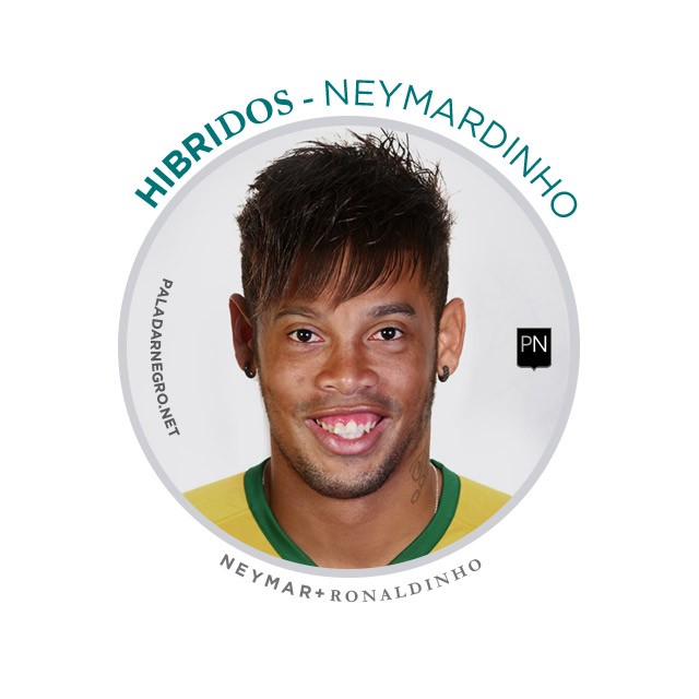 Neymardinho, mistura de Neymar com Ronaldinho Gaúcho