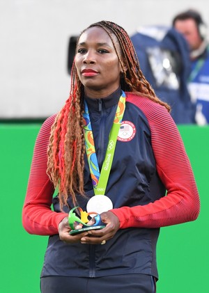 Venus Williams Olimpíada Rio medalha duplas mistas (Foto: AFP)