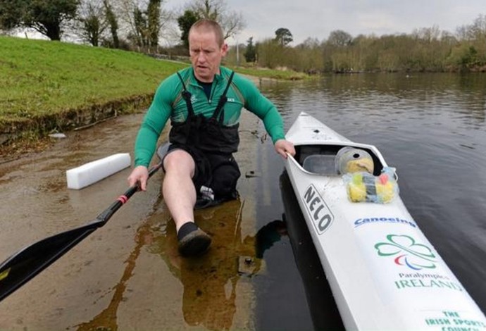 Patrick O'Leary, para-atleta, canoagem, Irlanda, paralímpiada (Foto: Reprodução/Twitter)