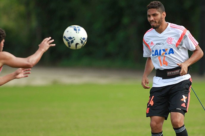 Wallace treino Flamengo (Foto: Site Oficial do Flamengo)