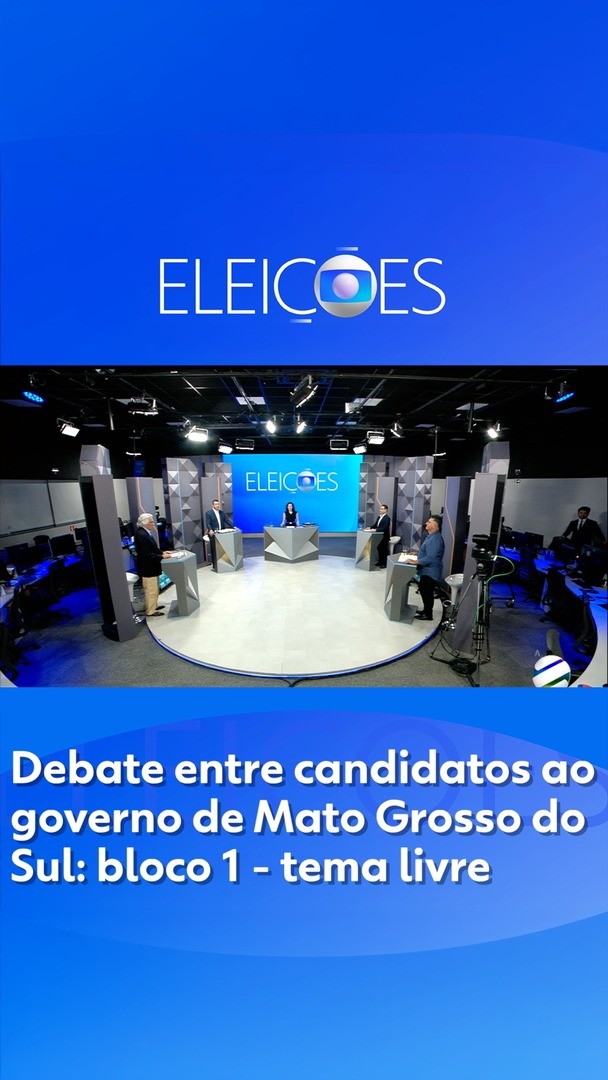 VÍDEOS: Candidatos ao governo de Mato Grosso do Sul participam de debate da TV Morena