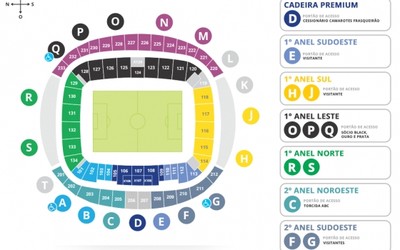 Mapa de acesso à Arena das Dunas para ABC x Vasco (Foto: Divulgação)