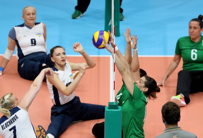 Seleção brasileira de vôlei sentado venceu a Ucrânia na Paralimpíada (Foto: Getty Images)
