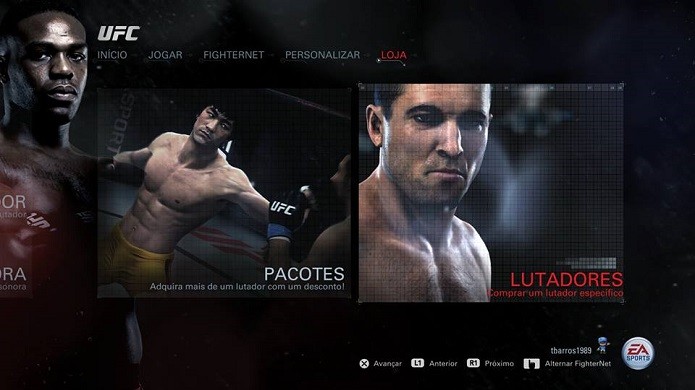 Compre novos lutadores (Foto: Reprodução/Thiago Barros)