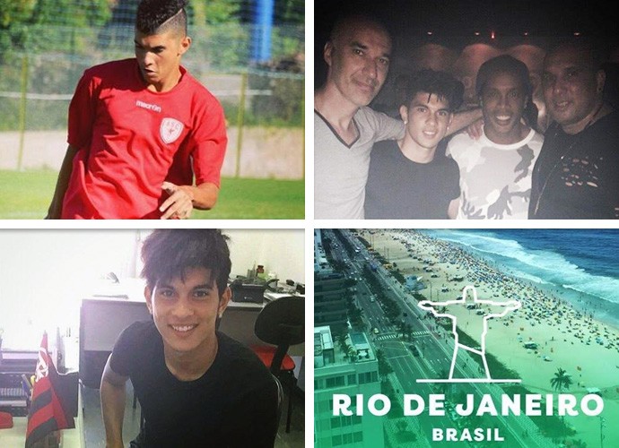 Montagem Flamengo Rayane Belaid (Foto: Reprodução / Instagram)