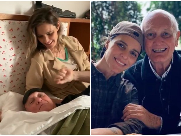 Fernanda Lima aparece em vídeo com o pai, Cleomar Lima (Foto: Reprodução/Instagram)
