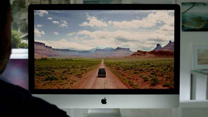 O novo modelo do all-in-one da Apple, o iMac (Foto: Reprodução) O novo modelo do all-in-one da Apple, o iMac (Foto: Reprodução)