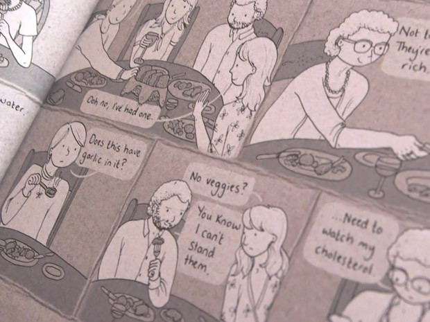 Artista transforma batalha contra anorexia em história em quadrinhos (Foto: BBC)