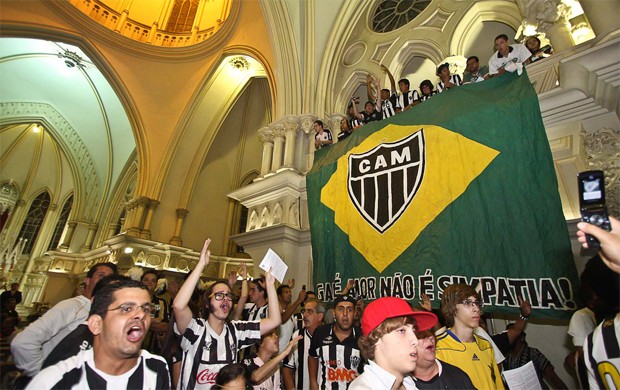 Celebração do culto ecumênico em comemoração aos 103 do Atlético-MG (Foto: Bruno Cantini / Flickr do Galo)