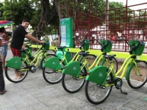 Sistema Bicicletar tem maior média de viagens entre os programas de bikes compartilhadas das capitais brasileiras (Foto: Prefeitura de Fortaleza/Divulgação)