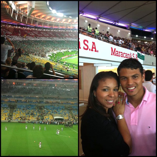 Thiago Silva no Maracanã (Foto: Reprodução / Instagram)