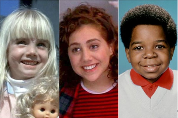 Heather O’Rourke, em 'Poltergeist'; Brittany Murphy, em 'Patricinhas de Beverly Hills', e Gary Coleman, em 'Arnold' (Foto: Getty Images)