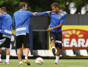 Montillo Neymar (Foto: Ricardo Saibun/Divulgação Santos FC)