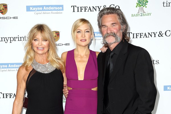 Goldie Hawn, Kate Hudson e Kurt Russell (Foto: Getty Images)