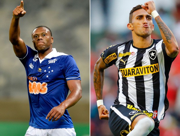 MONTAGEM - Júlio Baptista, Cruzeiro, e Rafael Marques, Botafogo (Foto: Arte SporTV.com) MONTAGEM - Júlio Baptista, Cruzeiro, e Rafael Marques, Botafogo (Foto: Arte SporTV.com)