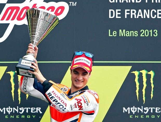 Dani Pedrosa pódio MotoGP França (Foto: Reuters)