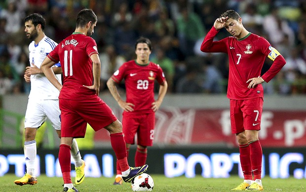 Cristiano Ronaldo jogo Portugal e Israel (Foto: EFE)
