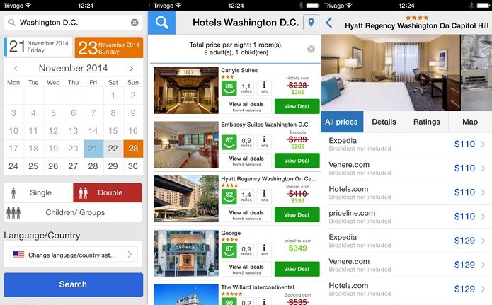 Economize na hospedagem com a ajuda do Trivago (Foto: Divulgação/AppStore)