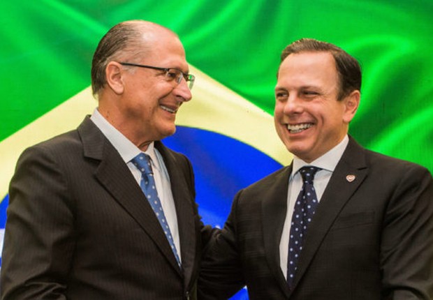 O governador do estado de São Paulo, Geraldo Alckmin, participa de cerimônia ao lado do prefeito João Doria (Foto: Alexandre Carvalho/A2img)