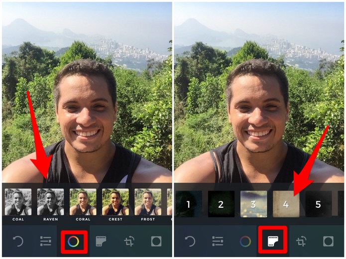 Aplique filtros nas fotos com o Afterlight (Foto: Reprodução/Lucas Mendes)