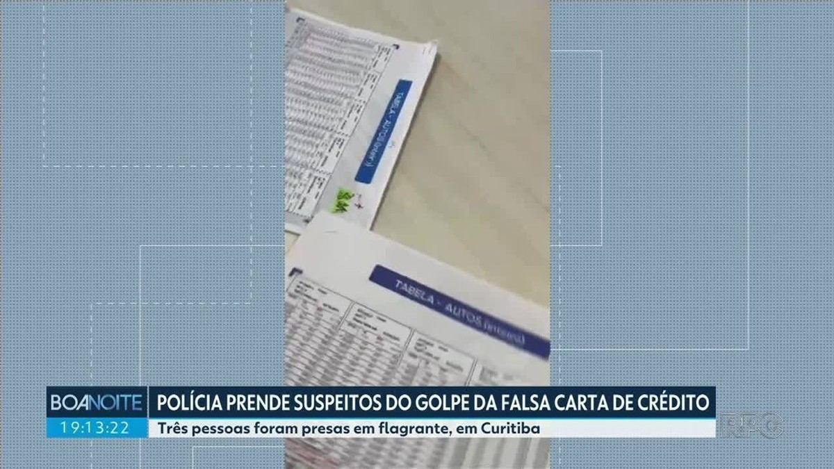 Polícia prende suspeitos de aplicar golpe da falsa carta de crédito em