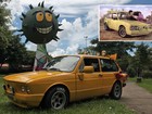 Brasília amarela dos Mamonas vira sucata e família de Dinho recria carro