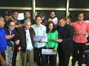  Prêmio Milton Cordeiro reuniu jornalistas em Manaus (Foto: Sérgio Rodrigues/G1 AM)