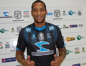 Tiago Chulapa, atacante do Treze (Foto: Silas Batista / Globoesporte.com/pb)