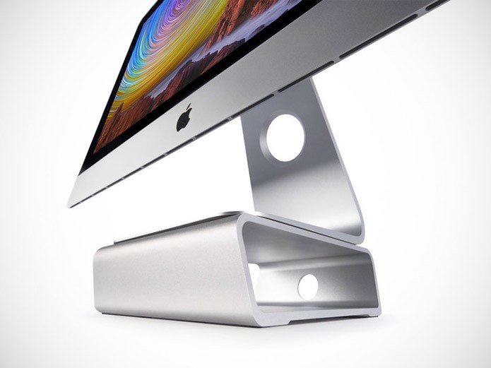 Suporte para melhor postura de usuários do iMac já arrecadou valor do projeto no Kickstarter (Foto: Reprodução/Kickstarter) Suporte para melhor postura de usuários do iMac já arrecadou valor do projeto no Kickstarter (Foto: Reprodução/Kickstarter)