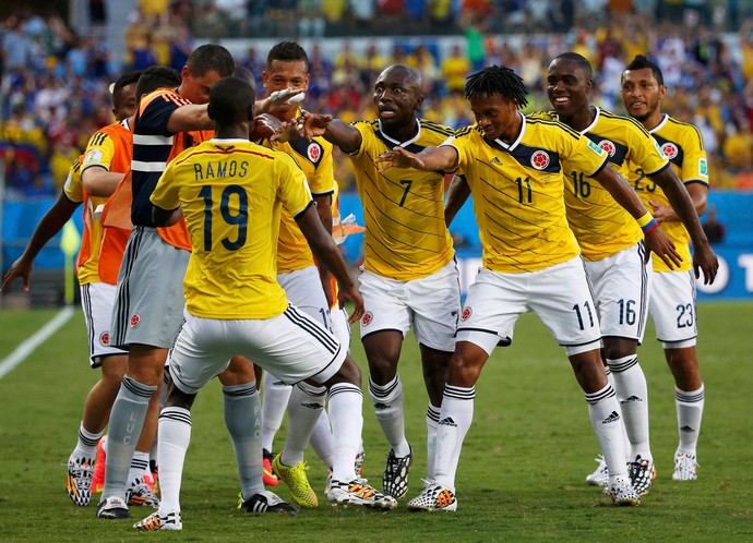 Cuadrado e Ramos gol Japão x Colômbia (Foto: Reuters) Cuadrado e Ramos gol Japão x Colômbia (Foto: Reuters)