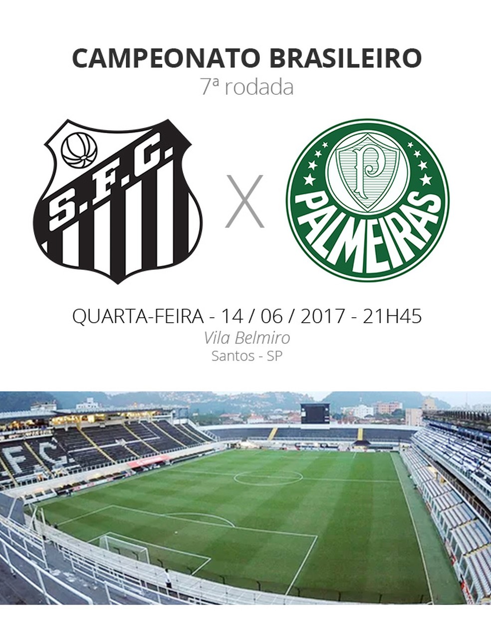 Apresentação Santos x Palmeiras (Foto: Infoesporte)