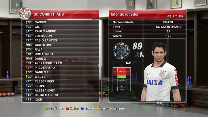 PES 2014: como transferir jogadores entre times manualmente (Foto: Reprodução/Murilo Molina)